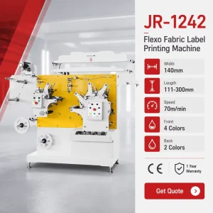 Flexo Label Printing Machine, 70 m/min, for Textile Ribbon Wash Care Labels