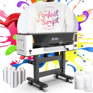 For New 24 Inch 60cm DTF Printer with Double I3200 Heads Pigment Ink Full-Automatic Multifunctional