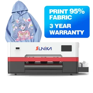 For New 33cm DTF Printer with XP600 F1080 Printhead Pigment Ink 1 Year Warranty for Hoodies Printing