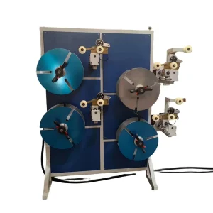 Four-Station Rubber Strip Winding Machine with Motor 380V 3kW Metal Steel Band Take-Up Winder