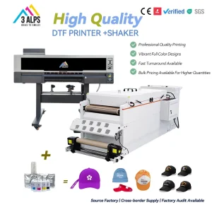 Full Automatic Digital DTF Printer A1 60cm Width Apparel Printing Machine for T-Shirts and Hoodies