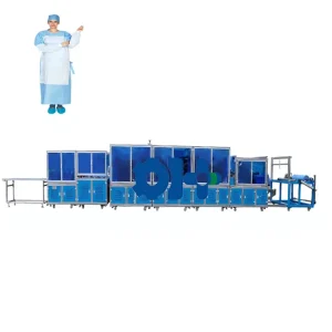 Full Automatic Disposable Ultrasonic Non Woven Hospital Doctor Clothes Protective Suit Surgical Gown Making Machine