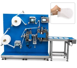 Full Automatic Non Woven Wash Glove Making Machine Ultrasonic Bonding PLC Servo