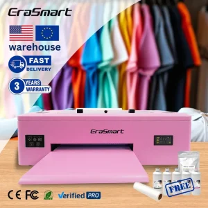 Full-Color CMYKW 34CM Width 1390 A3 DTF T-Shirt Printer Machine