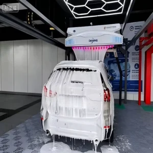 Fully Automatic 360-Drive Single-Arm Brushless Steel 16 kW Electric Car Washing Machine System