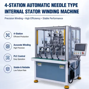 Fully Automatic 4-Station Needle-Type Internal Stator Coil Winding Machine for Industrial Motors