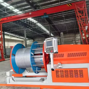 Fully Automatic Aluminum Rod Rewinding Machine, 15 kW, for Scrap Metal Recycling and Cable Production, 2-3 t/h