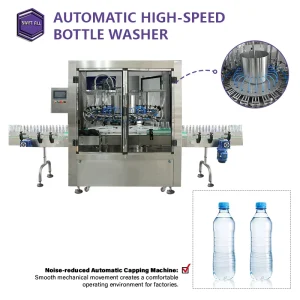 Fully Automatic High-Speed Glass Bottle Washer for Industrial Packaging Production Line