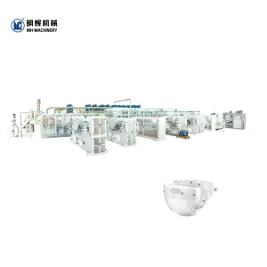 Fully Automatic Hygienic Baby Diaper Making Machine Disposable Diaper Production Equipment