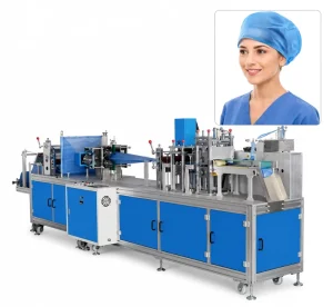 Fully Automatic One Step Folding Forming Ultrasonic Non Woven Doctor Cap Making Machine