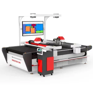 Fully Automatic Oscillating Knife Cutting Machine for Synthetic Leather Gloves and Shoes