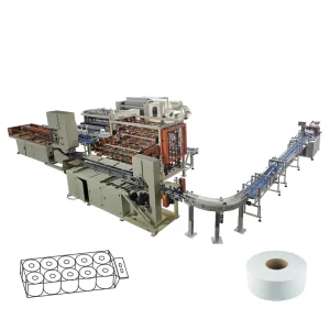 Fully Automatic Toilet Tissue and Kitchen Towel Paper Making Machine with Rewinding, Embossing, Cutting, and Packaging