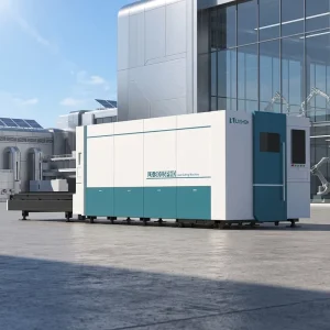 Fully Enclosed LX3015PHO Fiber Laser Cutting Machine for Metal Sheet with Exchange Table