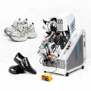 Fully Servo Computer Memory Visual Locus Toe Lasting Machine Lady Shoe Upper Margin Wiping Fixing Footwear Production Equipment