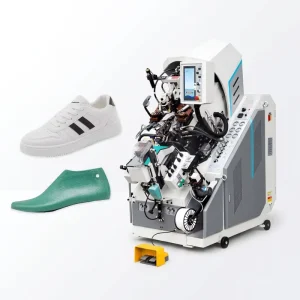 Fully Servo-Controlled Computerized Toe Lasting Machine with Upper Margin Wiping and Fixing for Women’s Shoes