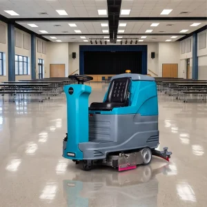 G9 Roller Brush Floor Scrubber, Low Noise, Energy-Saving Motor, Commercial Indoor Use