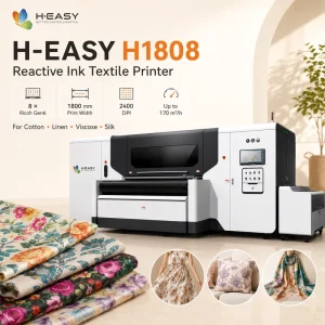 H-1808 1.8m Reactive Ink Roll-to-Roll Textile Printing Machine for Cotton, Silk, Saree, Suit, and Dress