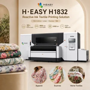 H-1832 1.8m Reactive Ink Roll-to-Roll Digital Textile Printing Machine for Cotton Silk Saree Suit Dress