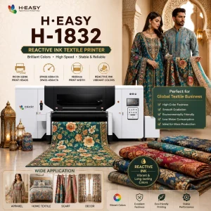 H-1832 Automatic 180cm 32-Head Belt-Type Reactive Ink Digital Printing Machine for Cotton Silk Curtain Home Textile