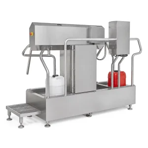 HACCP & GMP Compliant SUS304 Automatic Hygiene Station with Integrated Hand Wash, Drying, Sanitizing, and Boot Cleaning Channel