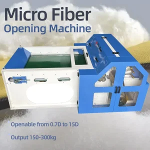 HFK Microfiber Opening Machine Polyester PP Cotton Opener Machine for Pearl Ball Cotton Production Line
