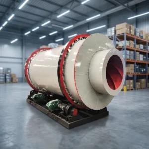 HK 1.820m Rotary Dryer 10-18TPH Counter-Current Drying with Wear-Resistant Alloy Lining for Metallurgy