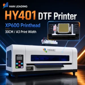 HY401 A3 30 cm XP600 Printhead CMYK White Ink PET Film Heat Transfer Desktop DTF Printer for T-Shirt Hoodie