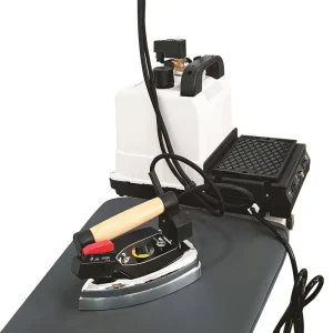 Handheld 220V Industrial Steam Iron, 8kg/h Capacity, Optional Foldable Ironing Board, Steam Boiler, Pressure Gauge