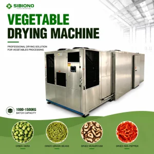 Heat Pump Food Dehydrator Industrial Vegetable Dryer Machine SUS304 for Onion and Tomato Processing 500-1000kg