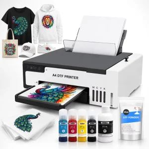 Heat Transfer Printing Machine Modified L8050 Inkjet A4 DTF Printer for DIY T-Shirt and Textile Fabric Printing
