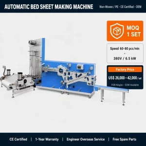 Heavy Duty Disposable Nonwoven Bed Sheet Folding Machine