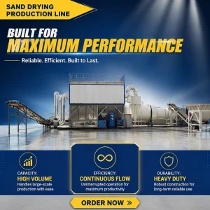 High Capacity Industrial Sand Dryer Machine for Foundry and Construction Sand Moisture Removal Factory Direct ISO
