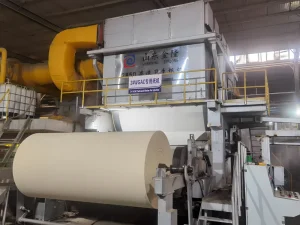 High-Capacity Tissue Paper Complete Production Line with PLC for Recycled Pulp