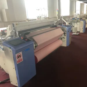 High-Efficiency Air Jet Loom with Automatic CAM PLC Control