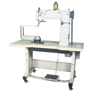 High-Post 360° Rotating-Arm Industrial Sewing Machine with Single Needle for Leather Boots and Bags