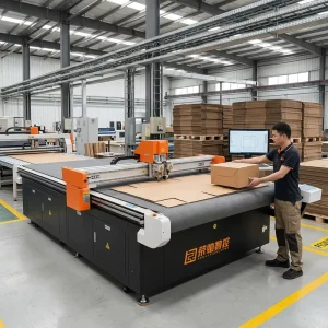 High Precision Oscillating Knife Cutting Machine for Leather and Fabric Garment and Shoe Industry