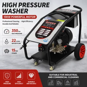 High-Pressure Washer Cold Water Cleaning 15KW 350bar 380V for Car Wash Shop and Optics Industries