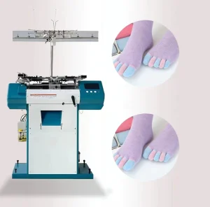 High-Speed Five-Finger Socks Making Machine 10G for Men’s Stocking Glove Production