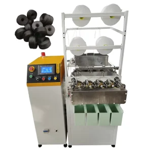 High Speed Motor Embroidery Machine Round Thread Making Automatic Coreless Bobbin Winding Machine 1500W 4 Spindle 220V