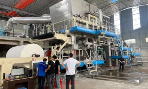 High Speed Toilet Paper Roll Rewinding and Paper Towel Production Line