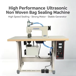 High-Speed Ultrasonic Non-Woven Bag Sealing Machine for Carrier Bags, Shopping Bags, Laces, and Ribbons, GT-60-Q