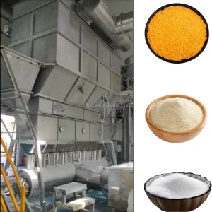 Horizontal PLC-Controlled Fluid Bed Dryer for Magnesium Sulfate Moisture Evaporation Anti-Corrosion