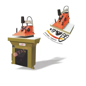 Hydraulic Swing Arm Shoe Clicker Press Die Machine Semi-Automatic 20T Gearbox Motor Leather Cutting