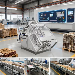 Inclined Granule Packing Machine with Intelligent Weighing Bagger for Grain and Seasoning Granules