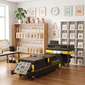 Industrial 60cm DTF Printer, 7 I3200 Heads, Direct-to-Film PET Transfer, T-Shirt and Garment Printing Workflow System