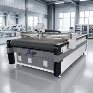 Industrial Automatic CNC Oscillating Knife Cutting Machine for Leather, Fabric, and Foam, High Precision