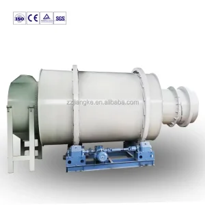 Industrial Automatic Natural Gas Heating SUS316L Stainless Steel Rotary Drum Dryer with PLC and Gear Motor for Sand Drying