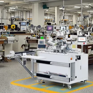 Industrial Automatic Rib Knit Band Sewing Machine TS-843 for Knitted Trousers with Manual Feed and Core Motor