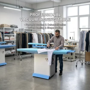 Industrial Clothes Ironing Machine with Motor for Garment Shops and Hotels
