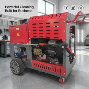 Industrial Drain Cleaning Machine Heavy Duty Sewer Snake Cable Pipe Cleaner High Pressure Water Jet Commercial